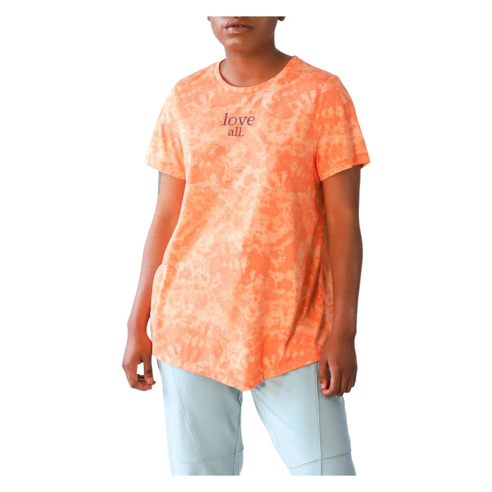 Evryday Jane Women's Love All Graphic Tee Tangerine - Regular